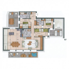 Пентхаус Falcon Lodge C22 Мерибель