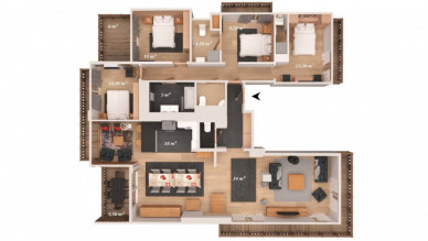 Appartement Aspen Lodge B31 Courchevel 1650