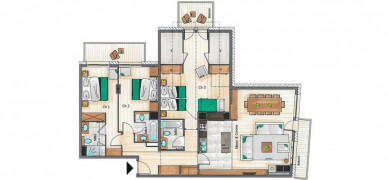 Apartment Mammoth Lodge D10 Courchevel 1650