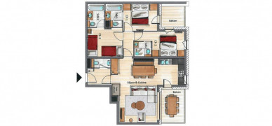 Appartement Mammoth Lodge D11 Courchevel 1650